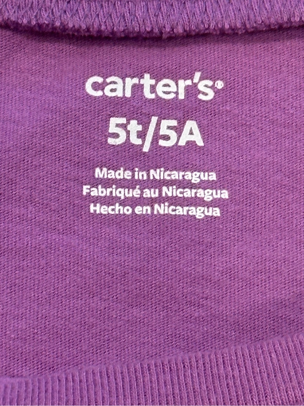 Bundle of 4 T-shirts for girls in size 5T. (GAP, Cat & Jack, Disney, & Carter’s) - Picture 15 of 15